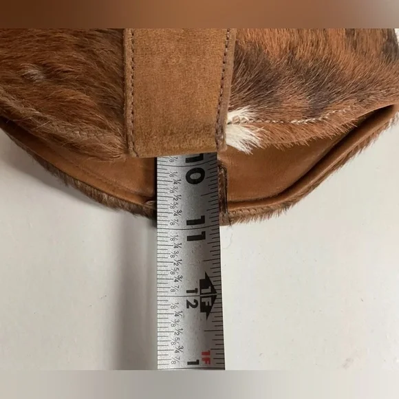 Vintage Zodiac Calf Hair On Cowhide Pony Cowgirl Boots 7.5 M Nubuck Suede - Picture 4 of 16